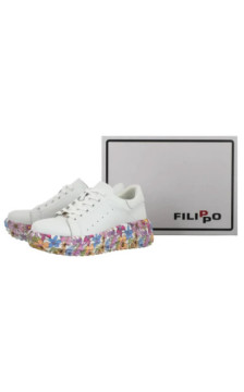 Filippo Białe/Multikolor DP7507/26 WH MLT (FO218-a) batai