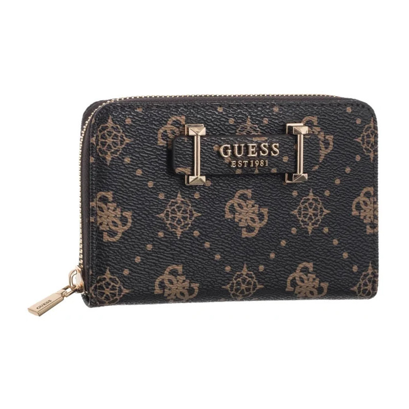 Guess Silia Slg Medium Zip Around SWGP98 90140 Espresso Logo (GU837-a) rankinė