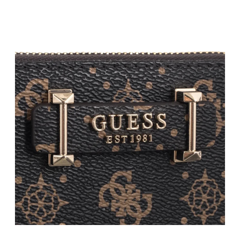 Guess Silia Slg Medium Zip Around SWGP98 90140 Espresso Logo (GU837-a) rankinė