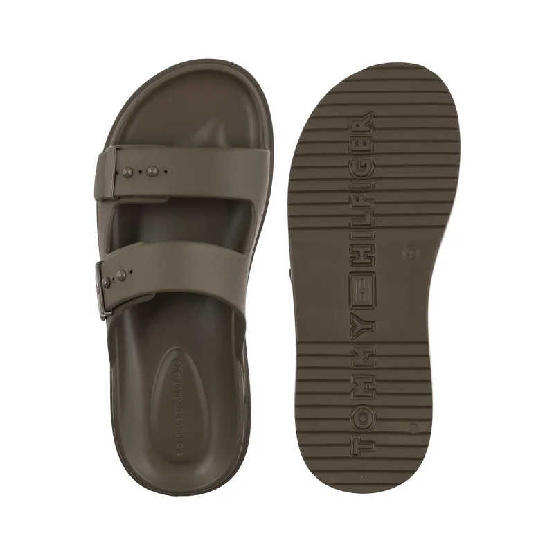 Tommy Hilfiger Light Adjustable Pool Slider Willow Green FM0FM05757 GX9 (TH1443-b) šlepetės