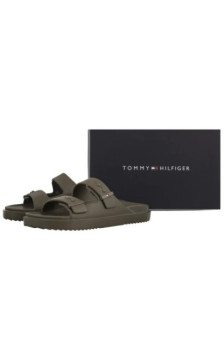 Tommy Hilfiger Light Adjustable Pool Slider Willow Green FM0FM05757 GX9 (TH1443-b) šlepetės