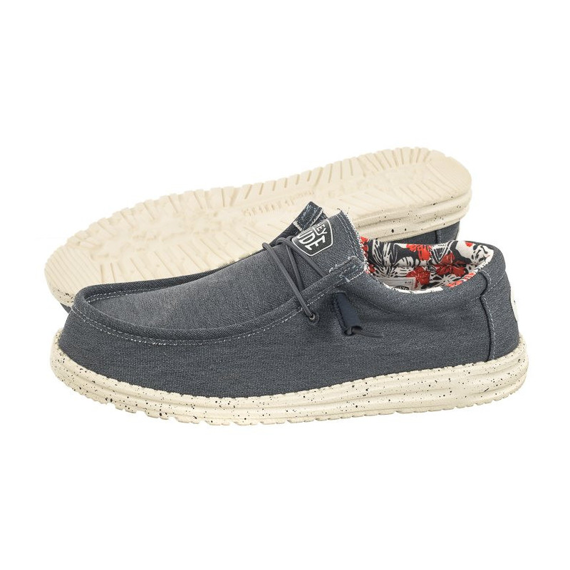 Hey Dude Wally Stretch Canvas Blue 40022-425 (HY13-a) batai