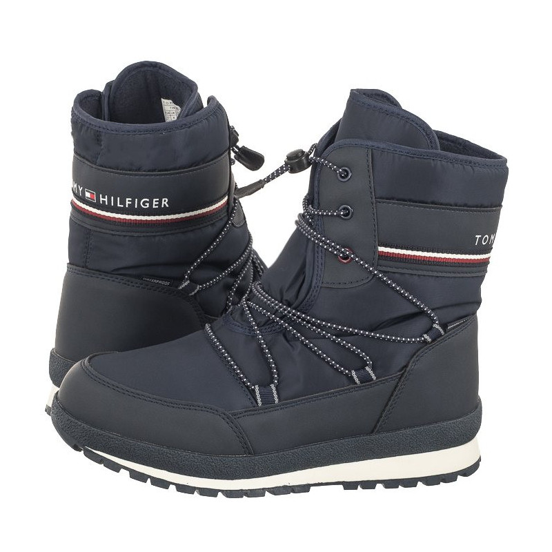 Tommy Hilfiger Snow Boot T3B6-33165-1485 800 Blue (TH925-a) batai