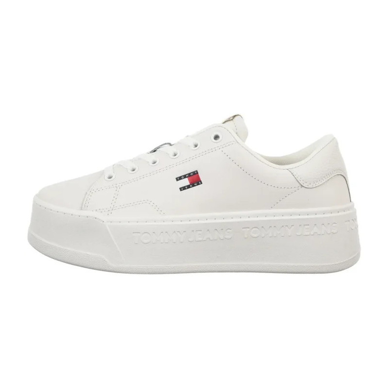 Tommy Hilfiger Tjw Script Cupsole Flatform Ecru EN0EN02961 YBL (TH1448-a) batai