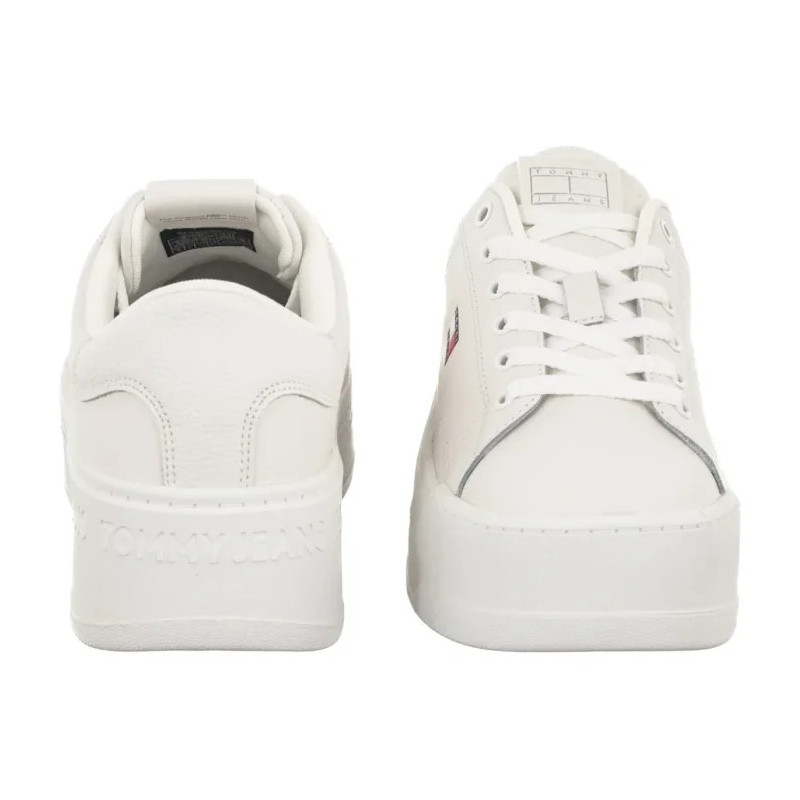 Tommy Hilfiger Tjw Script Cupsole Flatform Ecru EN0EN02961 YBL (TH1448-a) batai