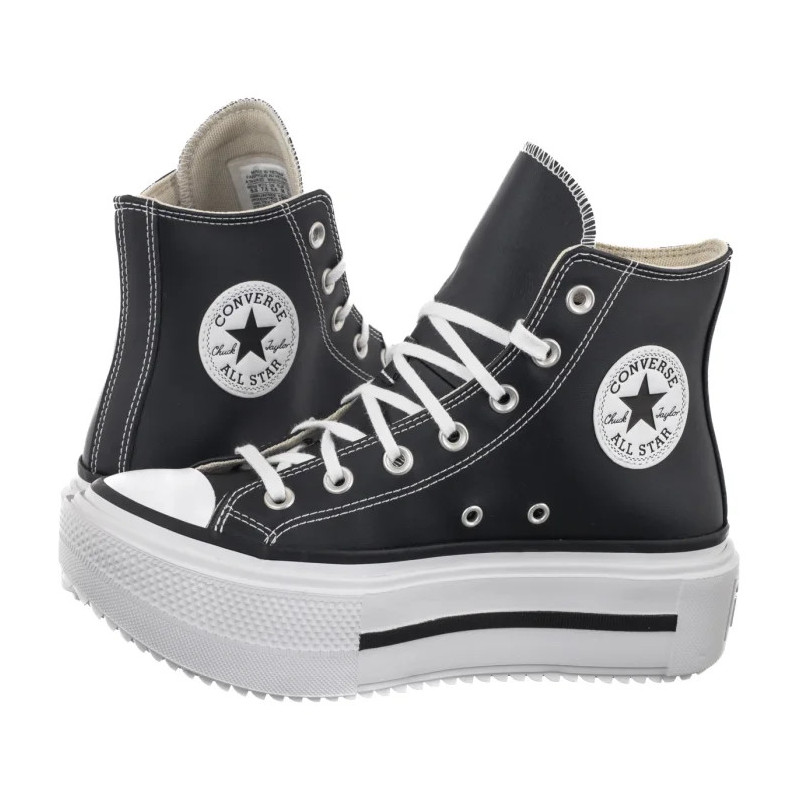 Converse Ctas Lift Double Stack Hi Black/White/Black (CO832-a) bateliai