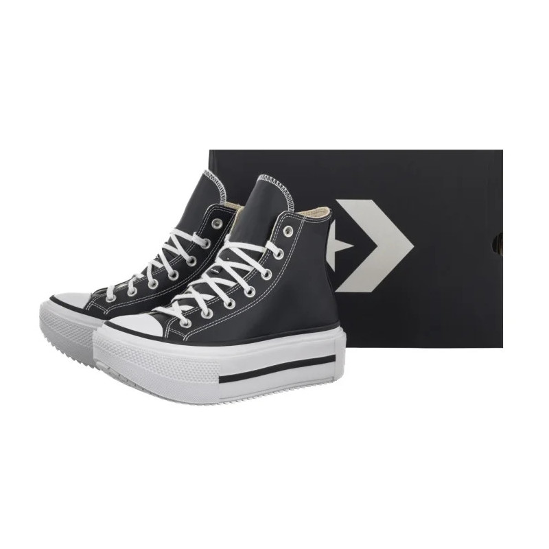 Converse Ctas Lift Double Stack Hi Black/White/Black (CO832-a) bateliai