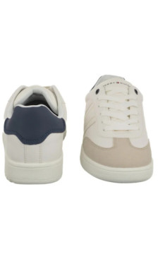 Tommy Hilfiger Low Cut Lace-Up Sneaker Beige/White/Blue T3X9-34355-1269Y007 (TH1451-a) sportiniai bateliai