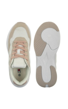 Tommy Hilfiger Low Cut Lace-UP Sneaker Off White/Nude T3A9-34368-1748A708 (TH1452-a) sportiniai bateliai