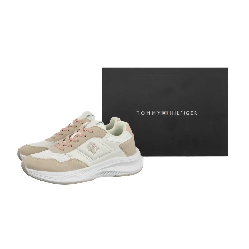 Tommy Hilfiger Low Cut Lace-UP Sneaker Off White/Nude T3A9-34368-1748A708 (TH1452-a) sportiniai bateliai