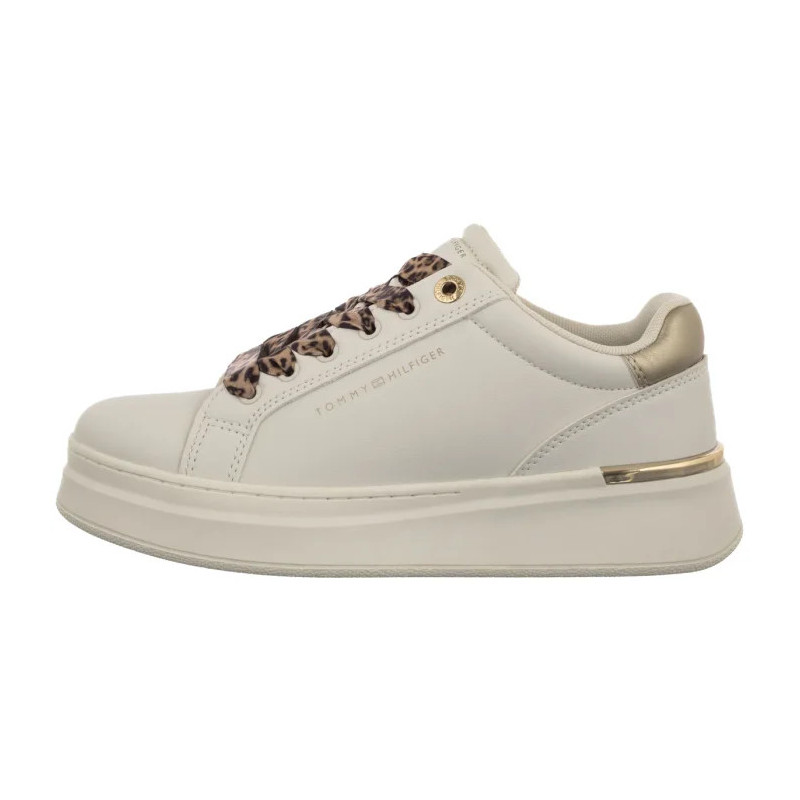Tommy Hilfiger Low Cut Lace-Up Sneaker Off White/Platinum T3A9-34255-1355X024 (TH1453-a) sportiniai bateliai