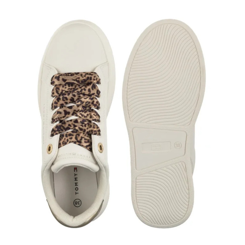 Tommy Hilfiger Low Cut Lace-Up Sneaker Off White/Platinum T3A9-34255-1355X024 (TH1453-a) sportiniai bateliai