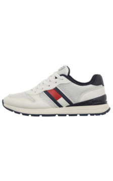 Tommy Hilfiger Flag Low Cut Lace-Up Sneaker White/Blue T3X9-34375-1697X336 (TH1454-a) sportiniai bateliai