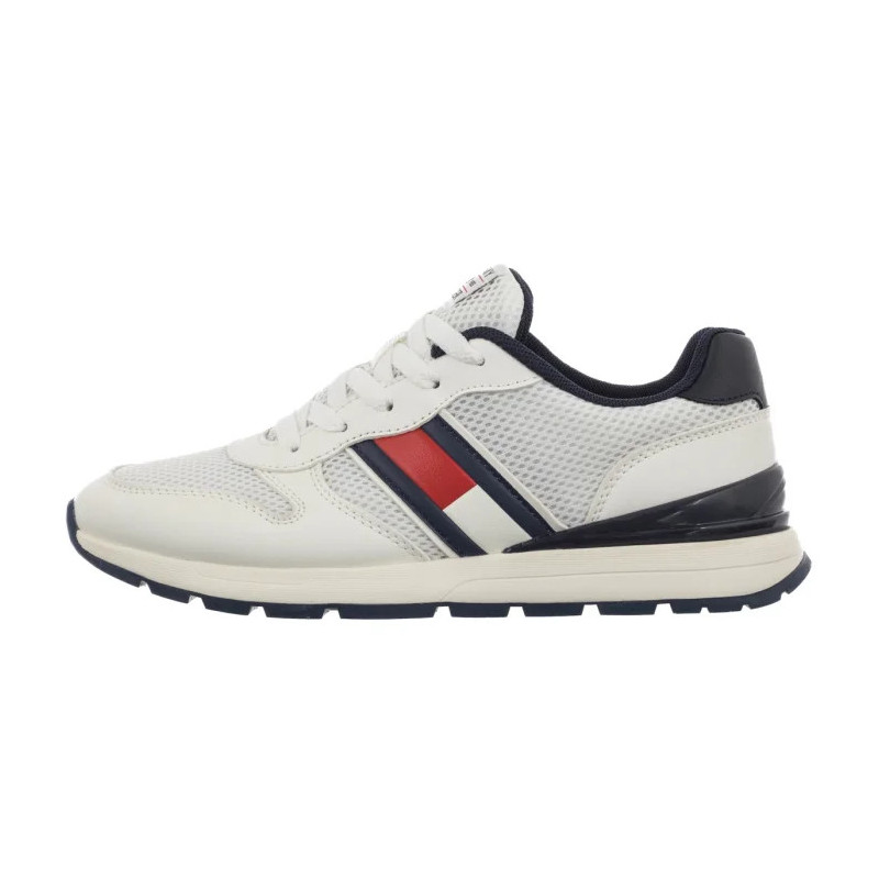 Tommy Hilfiger Flag Low Cut Lace-Up Sneaker White/Blue T3X9-34375-1697X336 (TH1454-a) sportiniai bateliai