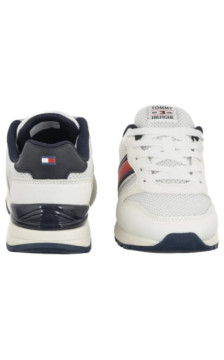 Tommy Hilfiger Flag Low Cut Lace-Up Sneaker White/Blue T3X9-34375-1697X336 (TH1454-a) sportiniai bateliai