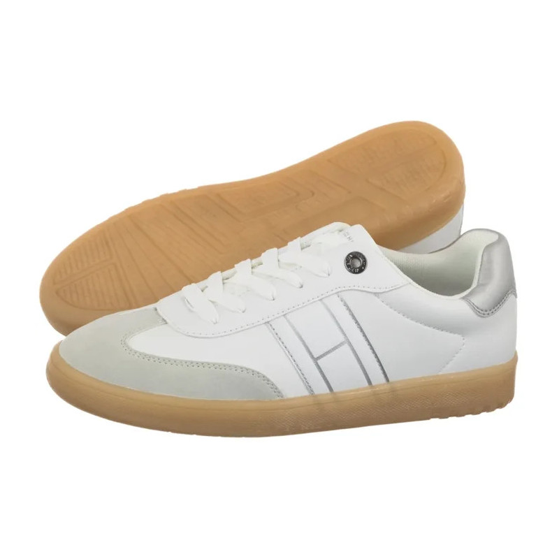Tommy Hilfiger Low Cut Lace-Up Sneaker White/Silver T3A9-34242-1269X025 (TH1455-a) sportiniai bateliai