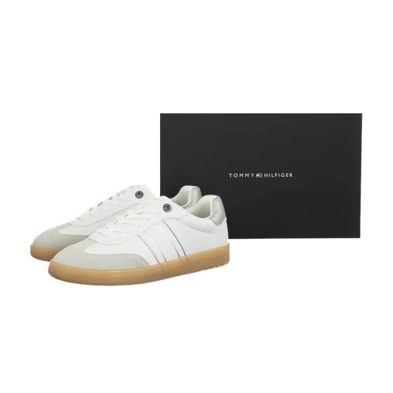 Tommy Hilfiger Low Cut Lace-Up Sneaker White/Silver T3A9-34242-1269X025 (TH1455-a) sportiniai bateliai