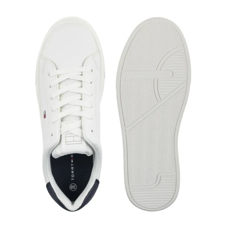 Tommy Hilfiger Low Cut Lace-Up Sneaker White/Blue T3X9-34350-1355X336 (TH1456-a) sportiniai bateliai