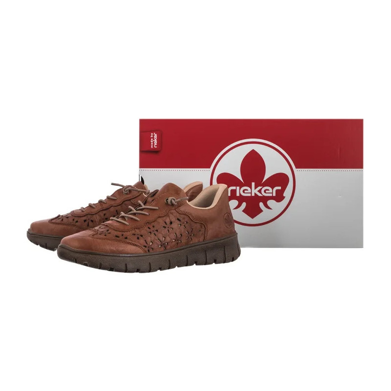 Rieker Brązowy N1358-22 Brown (RI355-a) batai
