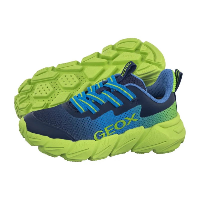 Geox J Flexyper Fast Lt Blue/Lime J46N1A O2A9J C4378 (GE248-b) sportiniai bateliai