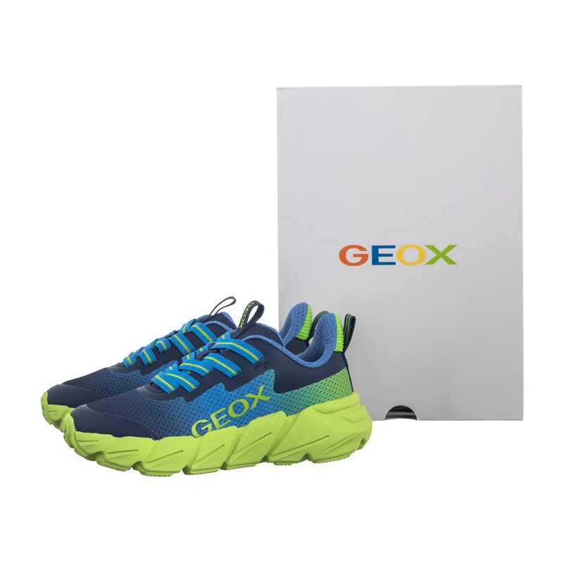 Geox J Flexyper Fast Lt Blue/Lime J46N1A O2A9J C4378 (GE248-b) sportiniai bateliai