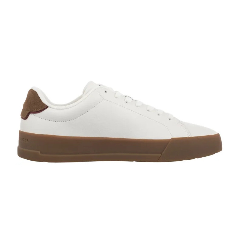 Tommy Hilfiger TH Court Lth Detail Ess Ecru/Regatta Red FM0FM05367 0LF (TH1219-e) sportiniai bateliai