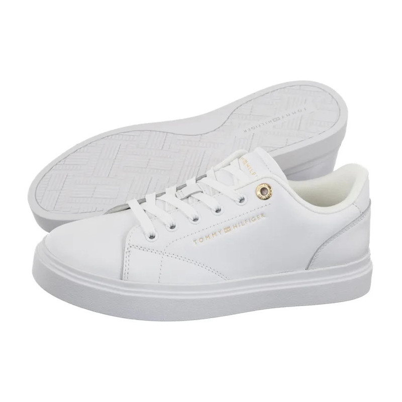 Tommy Hilfiger Th Feminine Cupsole Leather White FW0FW09105 YBS (TH1457-a) sportiniai bateliai