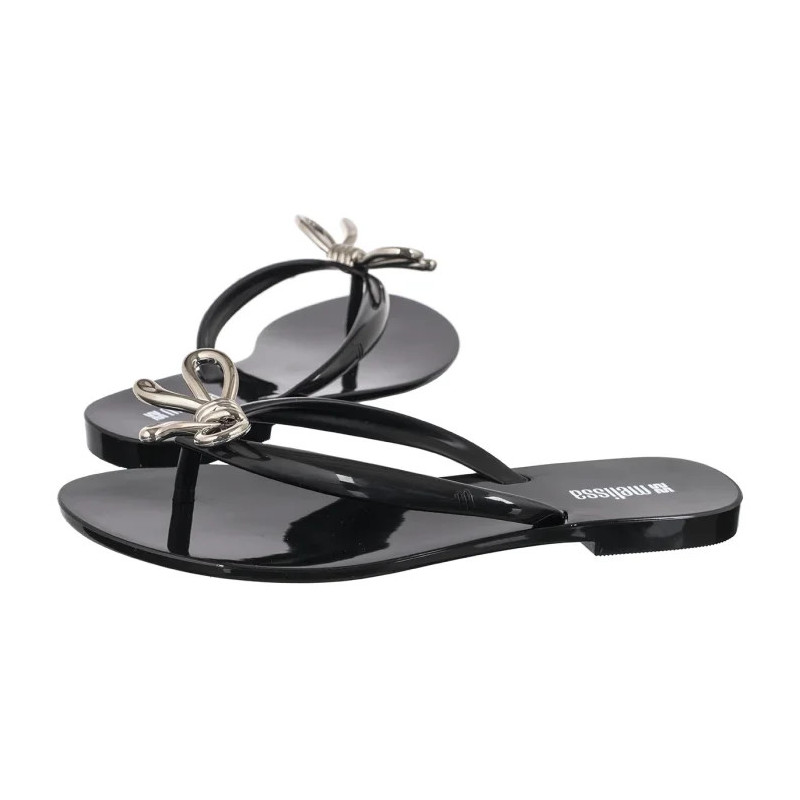 Melissa Harmonic Iris Ad 37847/BQ802 Black/Silver (ML382-a) šlepetės