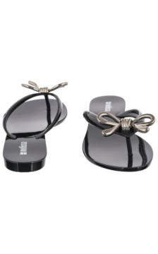 Melissa Harmonic Iris Ad 37847/BQ802 Black/Silver (ML382-a) šlepetės