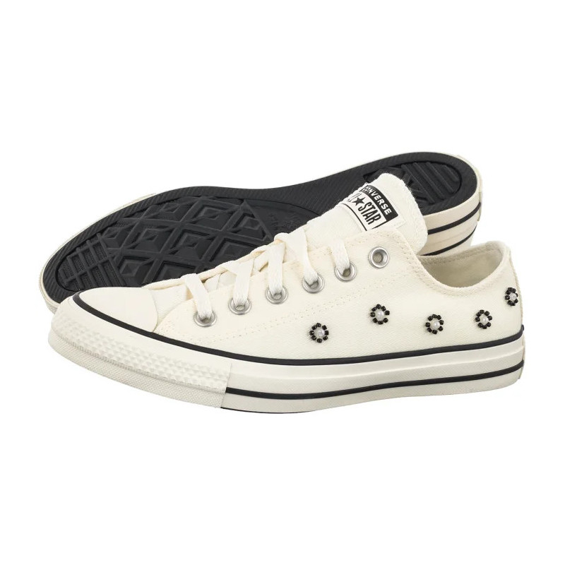 Converse CTAS OX Egret/Black/Egret A17784C (CO835-a) bateliai