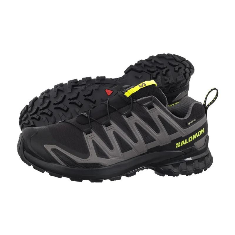 Salomon XA PRO 3D V9 GTX Black/Dark Gull Gray/Acid Lime 479873 (SO39-a) bėgimo bateliai