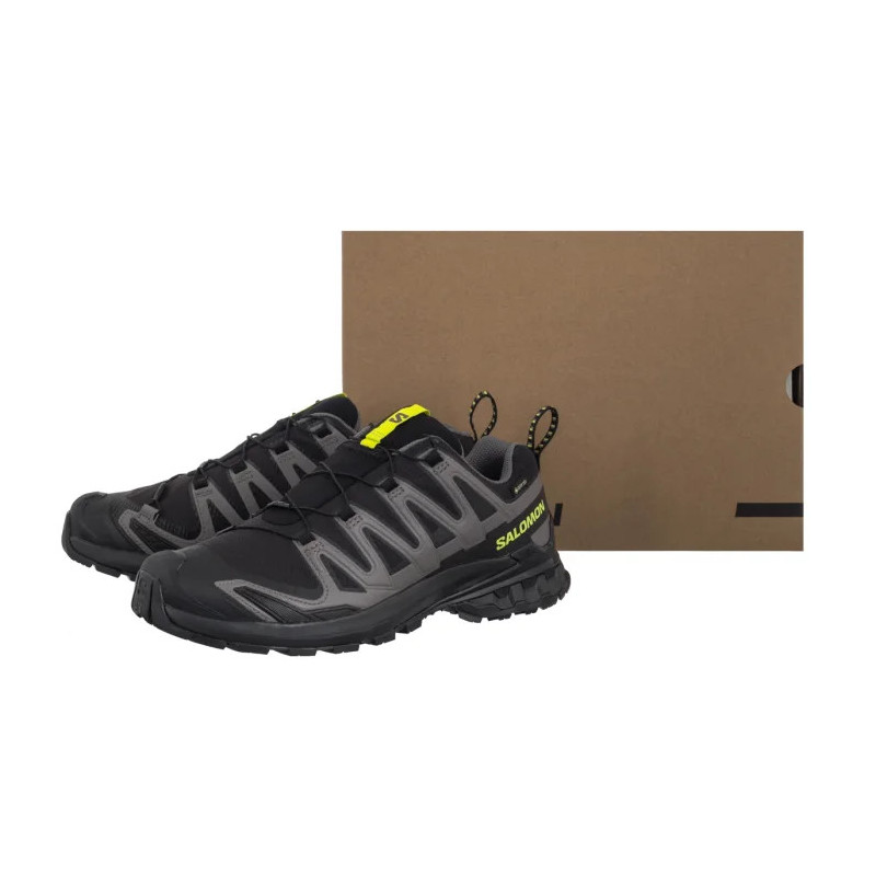 Salomon XA PRO 3D V9 GTX Black/Dark Gull Gray/Acid Lime 479873 (SO39-a) bėgimo bateliai