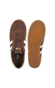 Gola Gola Women's Bullet Suede Trainer Otter/Off White/Pale Gum CLA153 (GO5-a) sportiniai bateliai