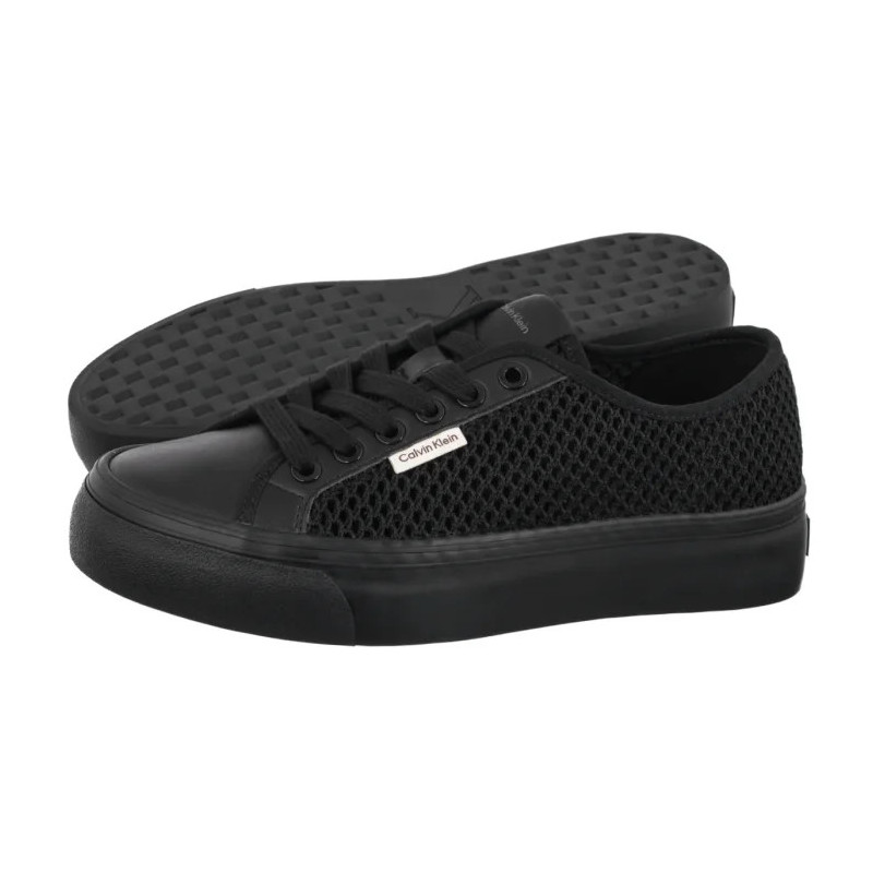 Calvin Klein Vulc Flatf Lace Up Lin Mesh Triple Black HW0HW02971 0GJ (CK731-b) sportiniai bateliai
