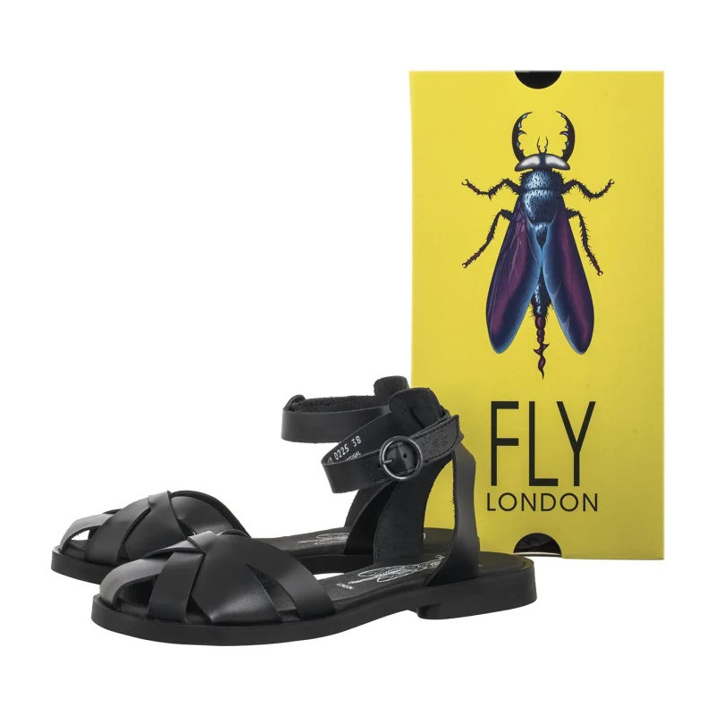 FLY London Alli409fly Bridle Black P145409000 (FL435-a) sandalai