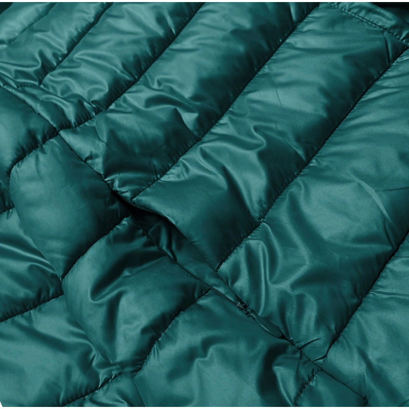 LONG JACKET WITH HOOD BLACK (PM7231) striukė