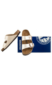 Birkenstock Arizona BF Graceful Pearl White 1009921 (BK69-a) Moteriški batai/šlepetės