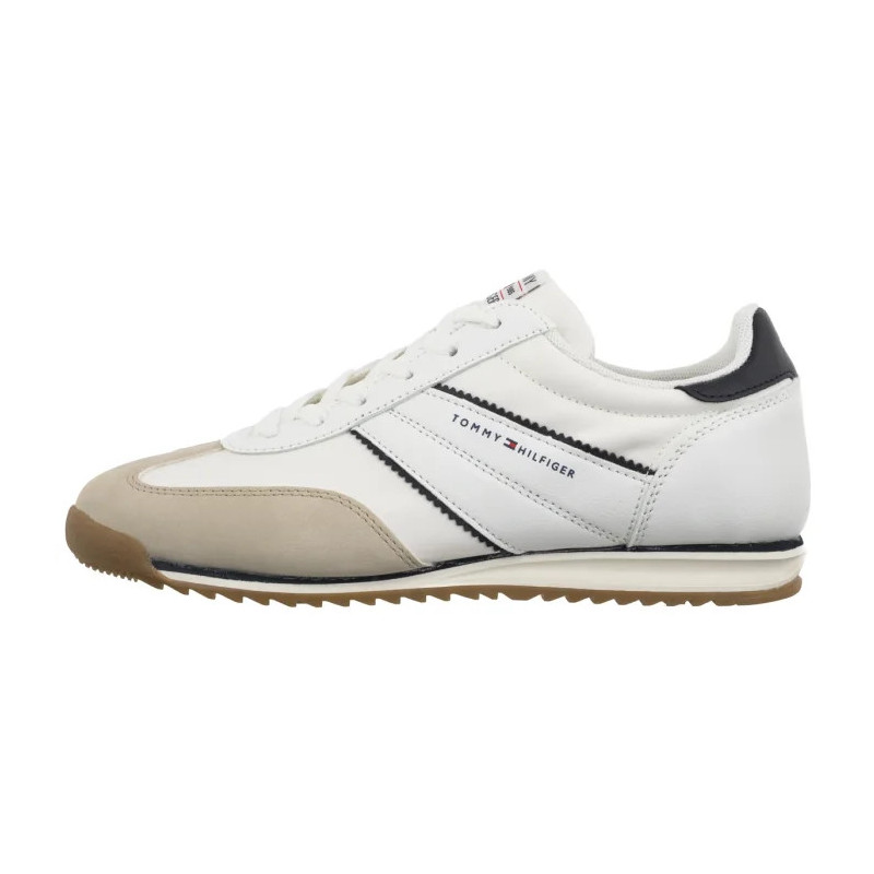 Tommy Hilfiger Low Cut Lace-Up Sneaker Beige/White/Blue T3X9-34372-1593Y007 (TH1469-a) sportiniai bateliai