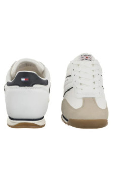Tommy Hilfiger Low Cut Lace-Up Sneaker Beige/White/Blue T3X9-34372-1593Y007 (TH1469-a) sportiniai bateliai