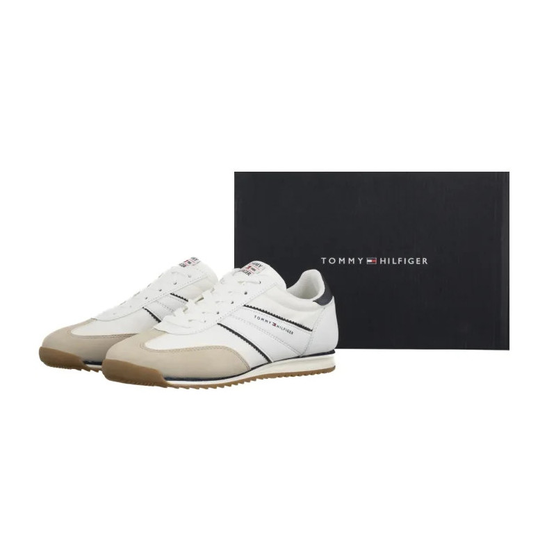 Tommy Hilfiger Low Cut Lace-Up Sneaker Beige/White/Blue T3X9-34372-1593Y007 (TH1469-a) sportiniai bateliai