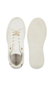 Tommy Hilfiger Low Cut Lace-Up Sneaker Off White/Platinium T3A9-34252-1355X024 (TH1471-a) sportiniai bateliai