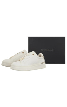 Tommy Hilfiger Low Cut Lace-Up Sneaker Off White/Platinium T3A9-34252-1355X024 (TH1471-a) sportiniai bateliai