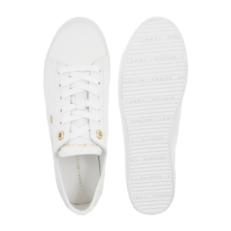 Tommy Hilfiger Th Foxing Sneaker Canvas White FW0FW09170 YBS (TH1477-a) sportiniai bateliai