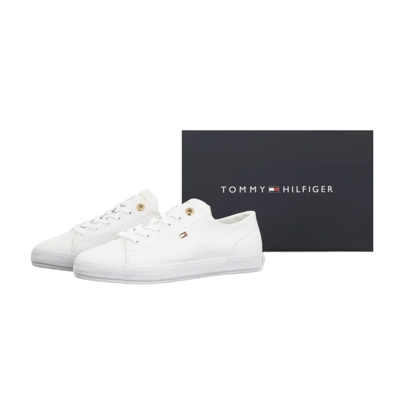 Tommy Hilfiger Th Foxing Sneaker Canvas White FW0FW09170 YBS (TH1477-a) sportiniai bateliai