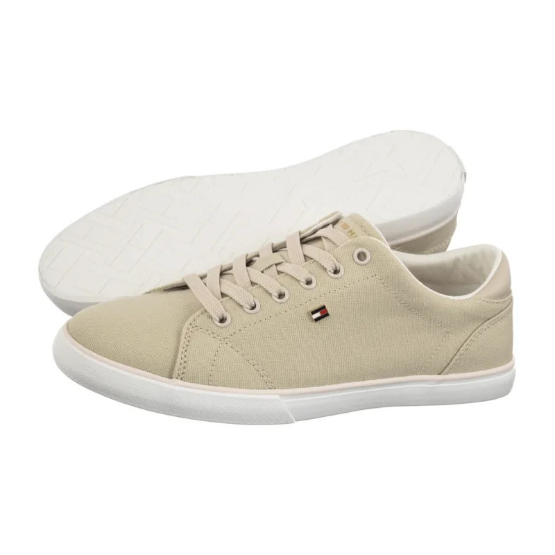 Tommy Hilfiger Th low Profile Vulc Canvas Classic Beige FW0FW09102 ACI (TH1479-b) sportiniai bateliai