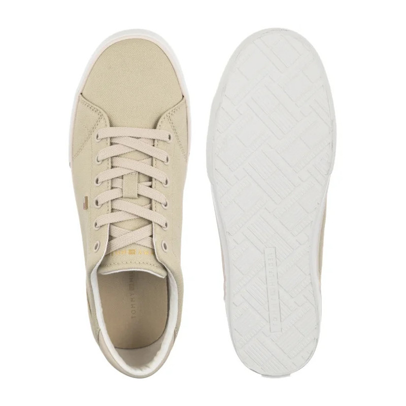 Tommy Hilfiger Th low Profile Vulc Canvas Classic Beige FW0FW09102 ACI (TH1479-b) sportiniai bateliai