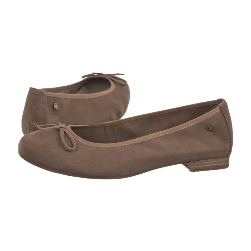 Maciejka Beżowe Welur P6800-28/00-0 (MA1471-b) bateliai