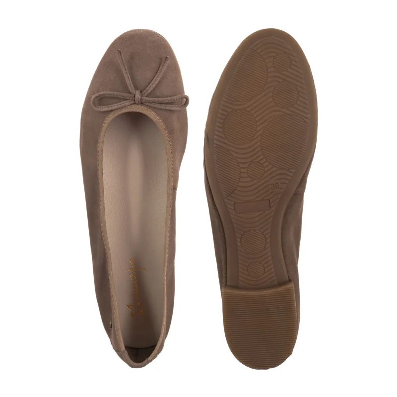 Maciejka Beżowe Welur P6800-28/00-0 (MA1471-b) bateliai