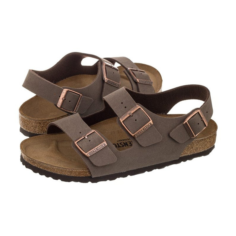 Birkenstock Milano BF Nubuck Mocca 634501 (BK42-b) sandalai