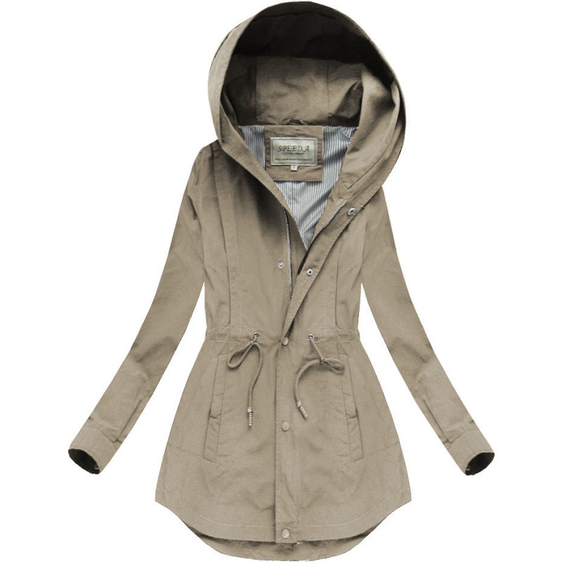 HOODED PARKA BEIGE (W726) striukė getstyle